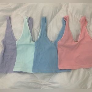 Nikibiti Seamless ribbed tank tops. 4 colors available